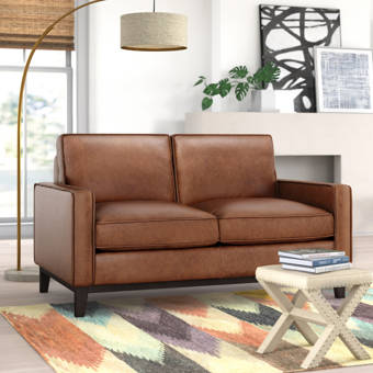 Mercer41 Yandel Velvet 51 6 Wide Square Arm Loveseat Reviews Wayfair