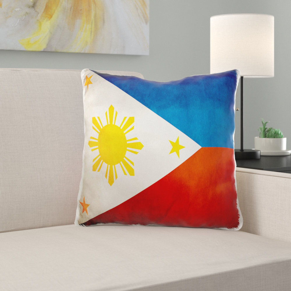 East Urban Home Butterfly Philippines Flag Pillow Cover Wayfair