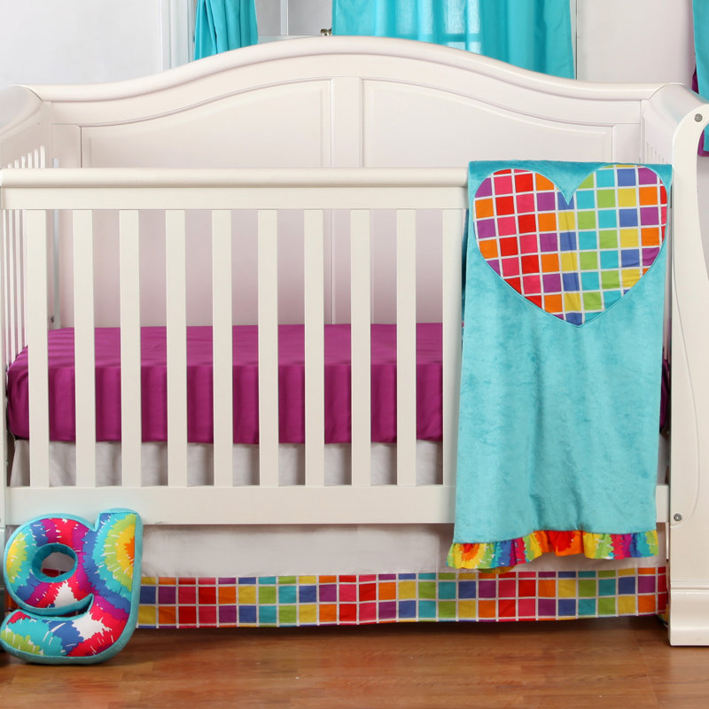 tie dye crib bedding