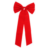 4 Red Velvet Christmas 9 Loops Holiday Living Decorative Bows18/" x 9/" New