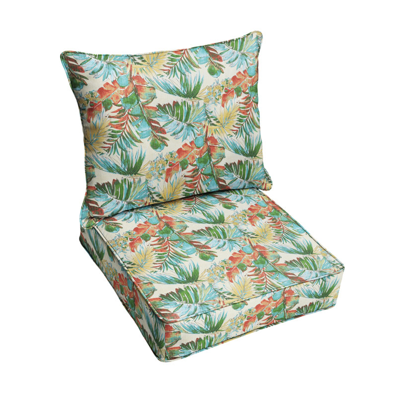 Bayou Breeze Leaves Indoor Outdoor Seat Back Cushion Wayfair