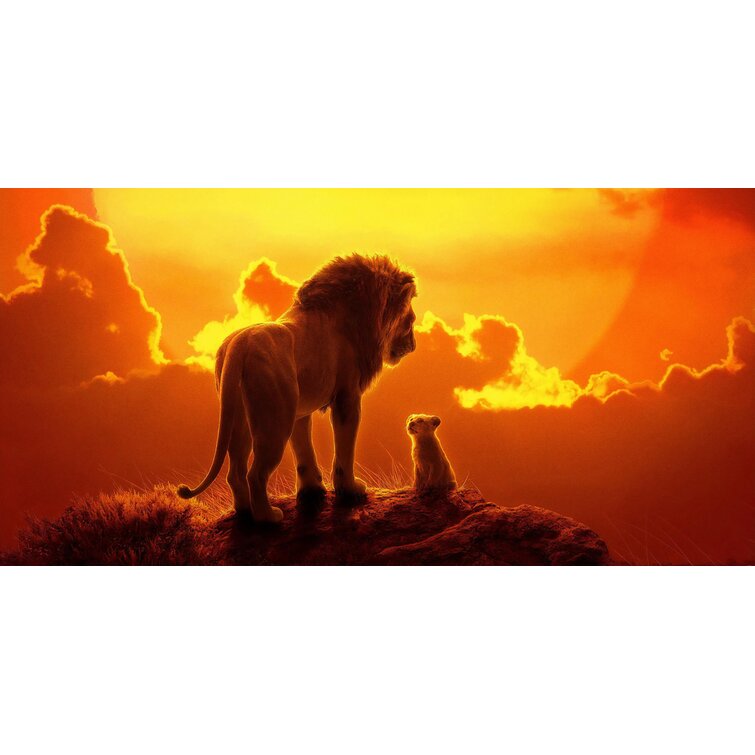 Lion King Sunset Giclee Canvas Picture Poster Art 