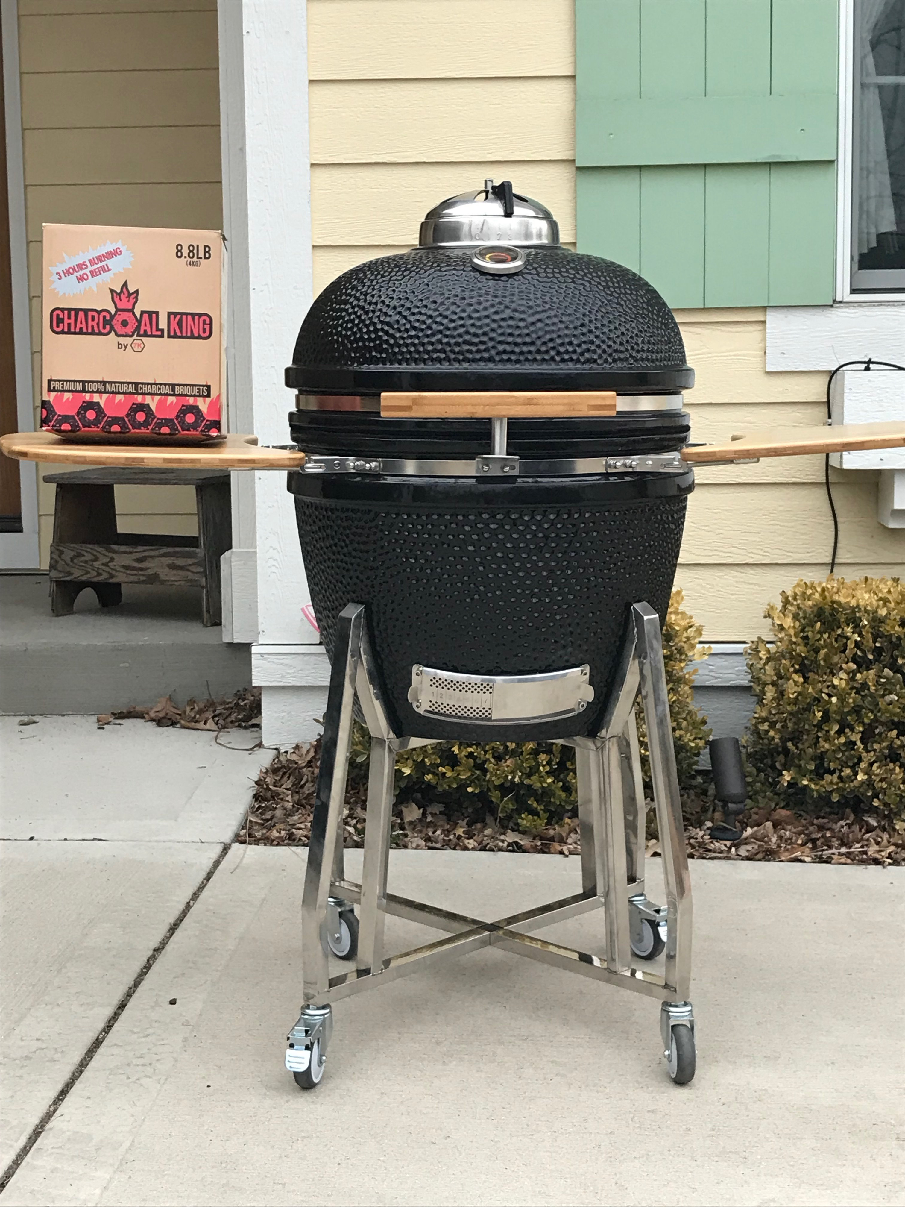 Wppo 21 Do Charcoal Grill With Side Shelves Wayfair