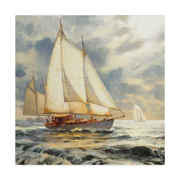Trademark Art Ahead Of The Storm Acrylic Painting Print On