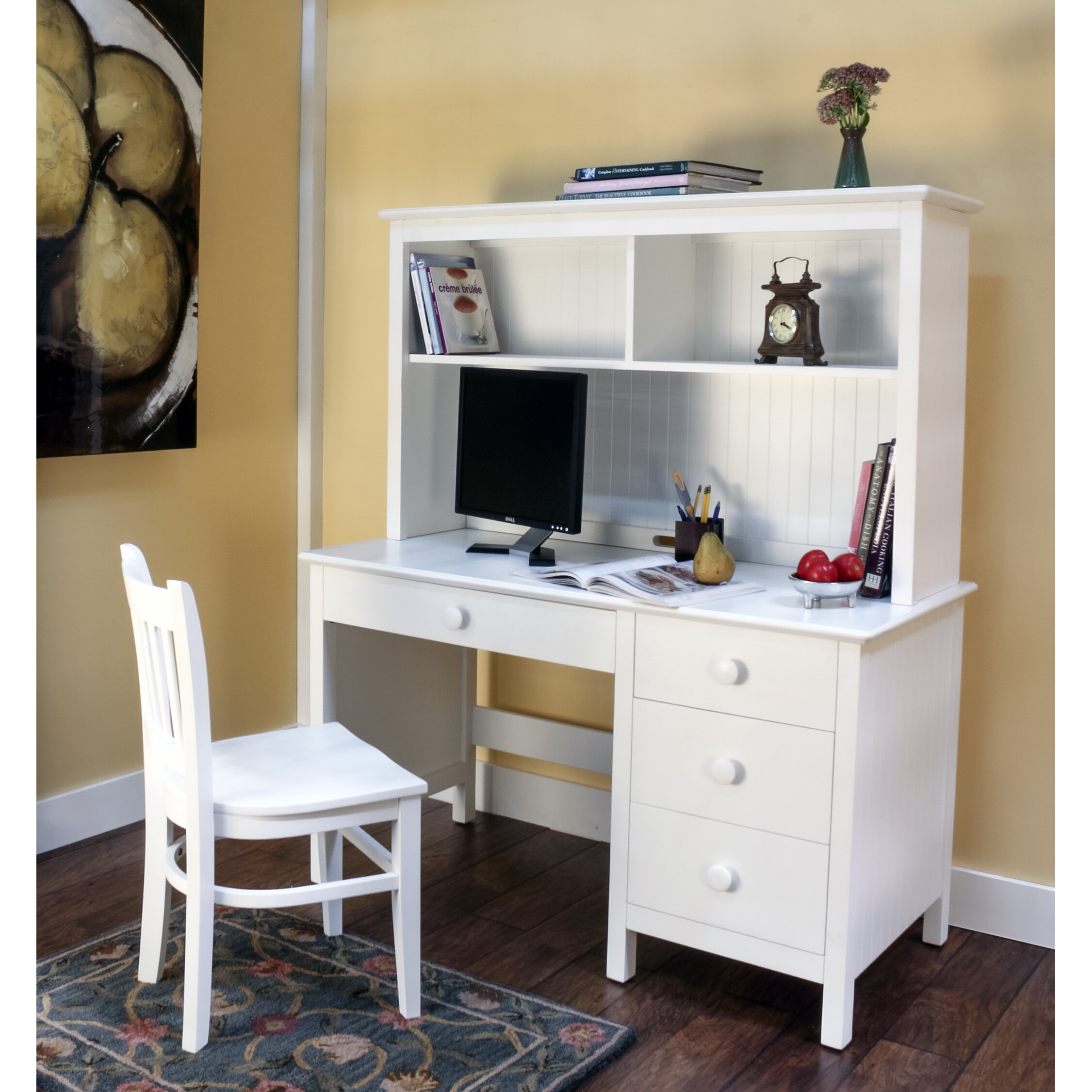 childrens desk with hutch