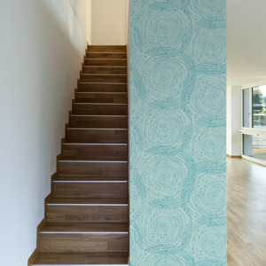 Turquoise Spirals Removable 10' x 20