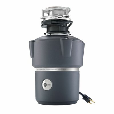 InSinkErator Evolution Cover Control Plus 3/4 HP Batch Feed Garbage Disposal (with Optional Power Cord) With Cord: With Cord