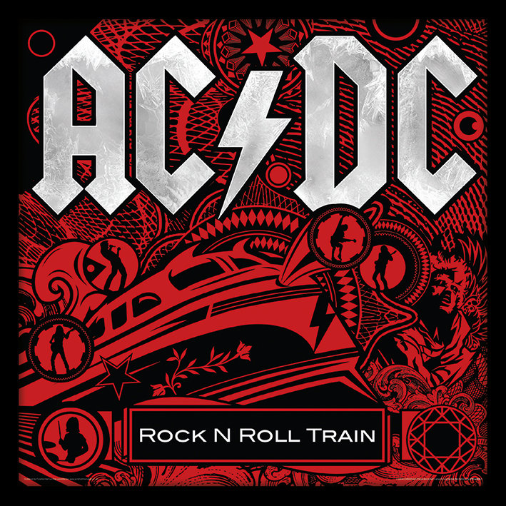 East Urban Home Acdc Rock N Roll Train Album Cover Framed Wall Art Wayfair Co Uk