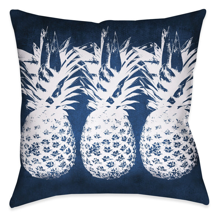 pineapple outdoor throw pillow