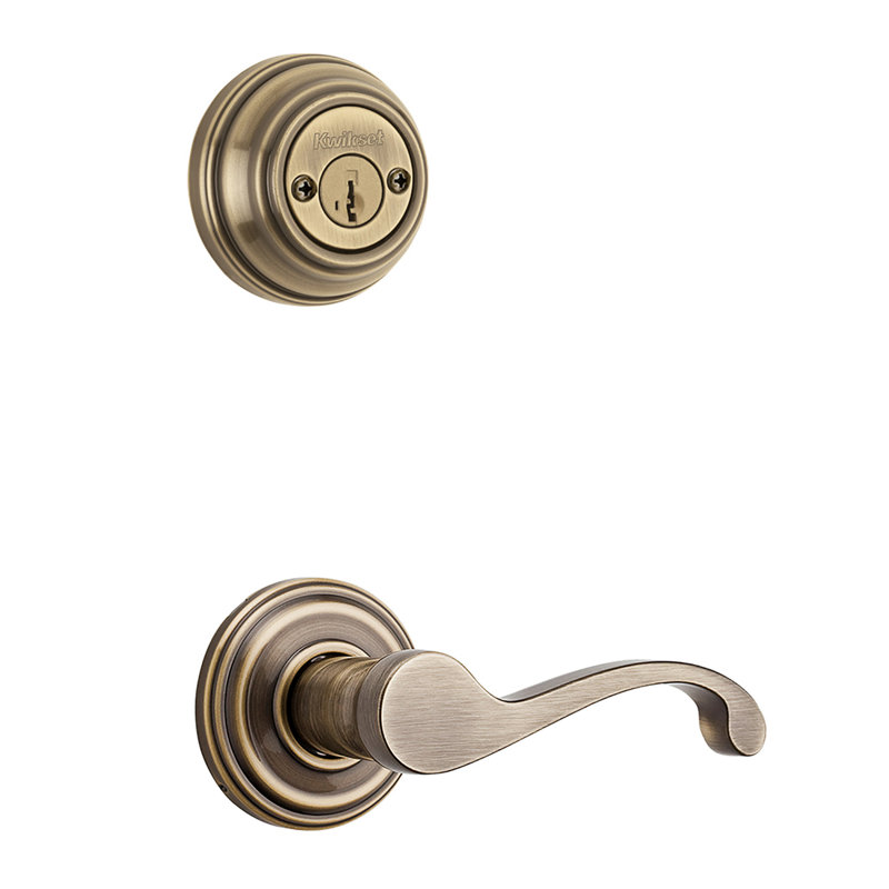 Kwikset Commonwealth Double Cylinder Interior Lever Set Exterior Portion Sold Separately Wayfair
