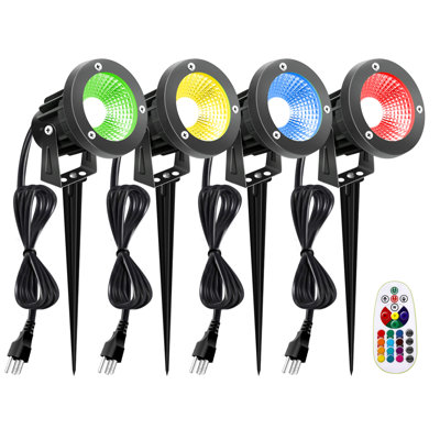 Black Line Voltage Hardwired/Plug-In Integrated LED Spot Light Pack ZUCKEO