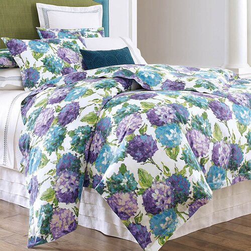 CompanyC Hydrangea Blue Floral Cotton Duvet Cover | Perigold