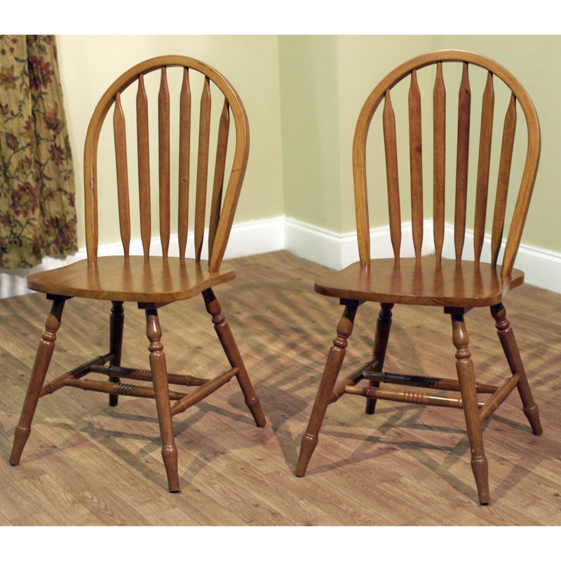 Lark Manor Gennevilliers Solid Wood Windsor Back Side Chair Reviews Wayfair