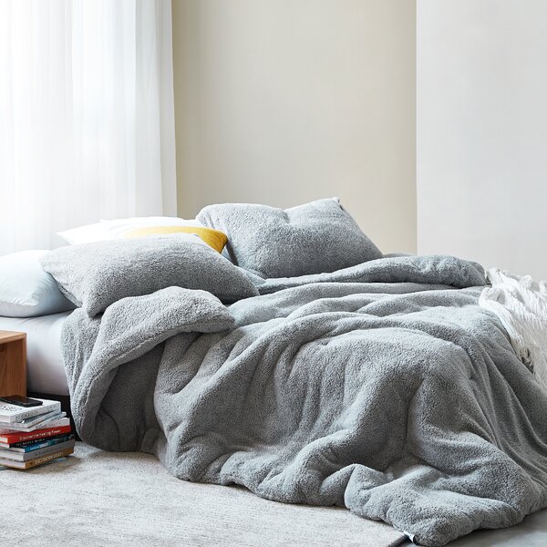 Fleece Duvet Quilt Cover Bedding Thermal Winter Teddy Bear Snuggle Double & King