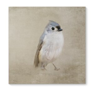 'One Little Bird' Painting Print on Wrapped Canvas