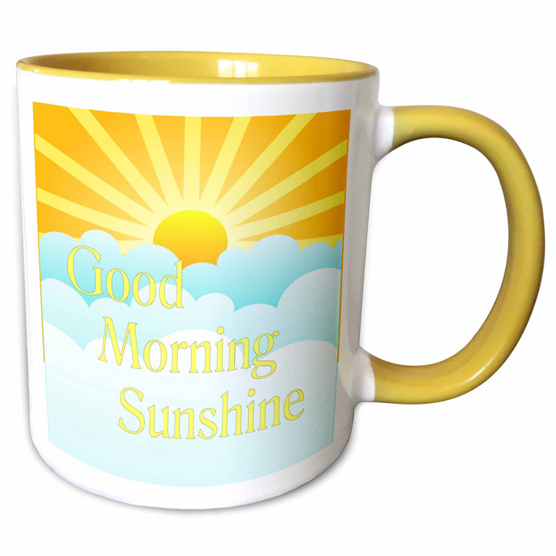 East Urban Home Good Morning Sunshine Cartoon Sun And Clouds