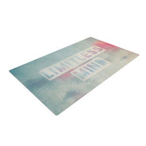 Ingrid Beddoes Limitless Mind Clouds Blue Area Rug