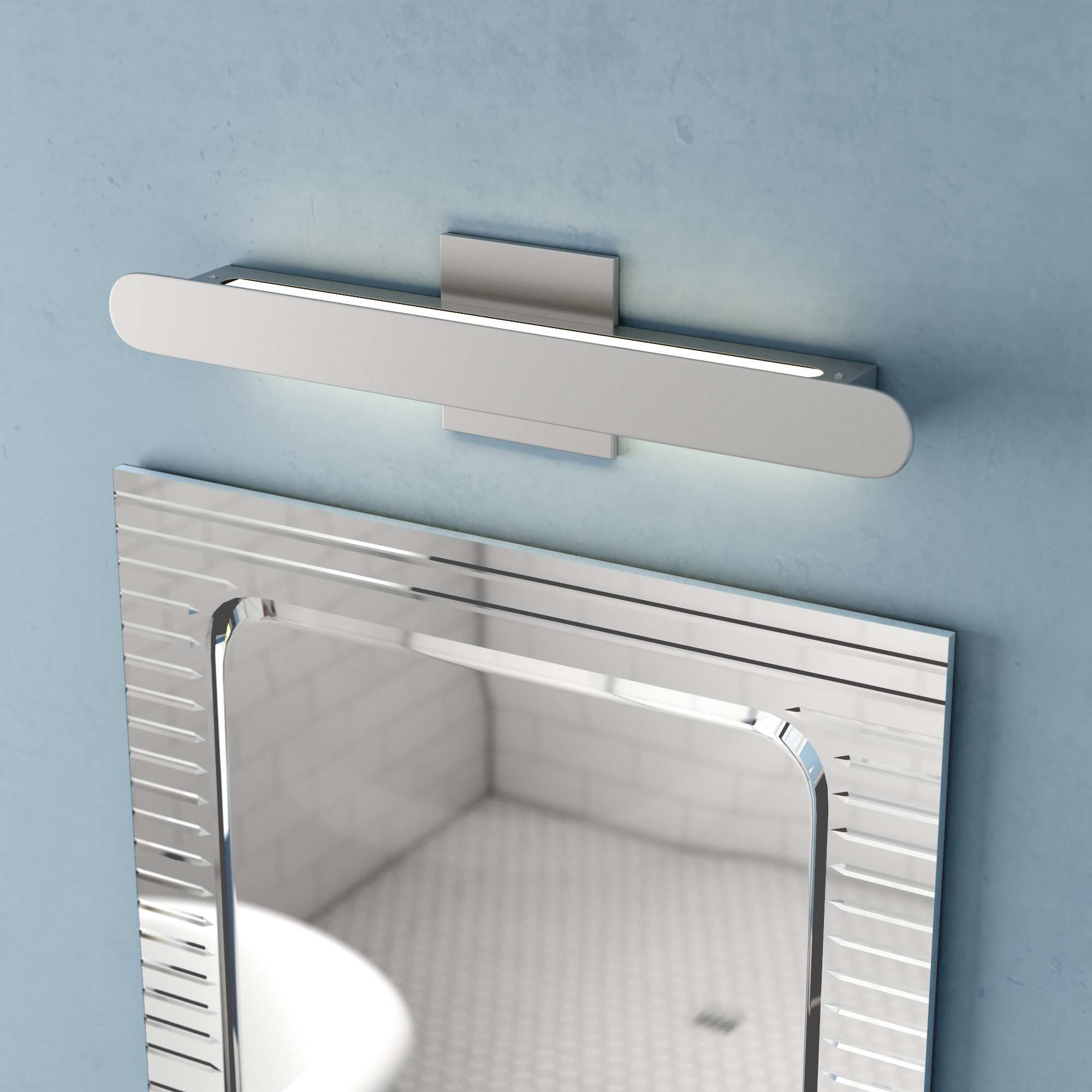 Wade Logan Aspasius 1 Light Dimmable Led Silver Bath Bar Reviews Wayfair