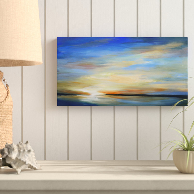 Highland Dunes April Sky Ii Acrylic Painting Print On Wrapped