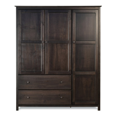 Grain Wood Furniture Shaker Armoire Color Espresso