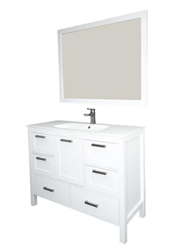 Longshore Tides Andre 48 Single Bathroom Vanity Set With Mirror