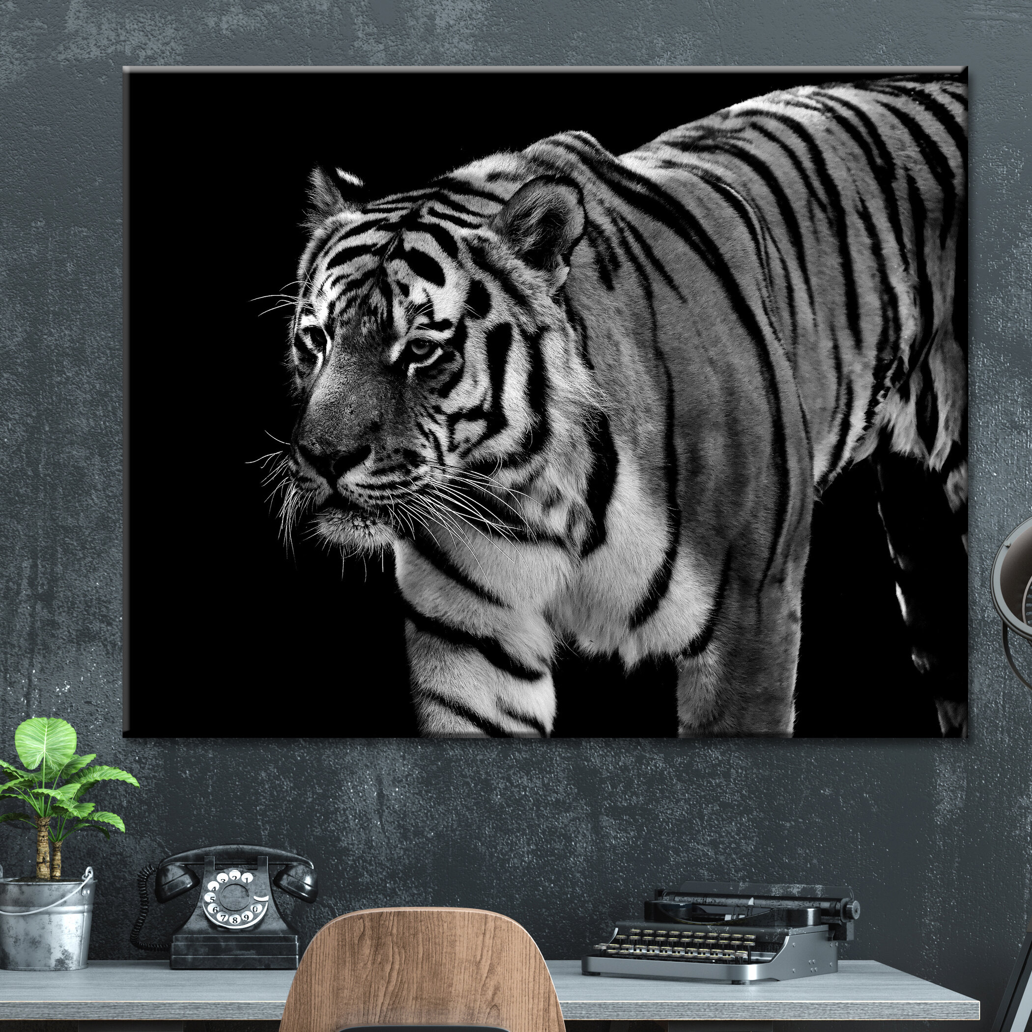 World Menagerie Tiger Style by Norman Wyatt Jr. - Print on Canvas | Wayfair