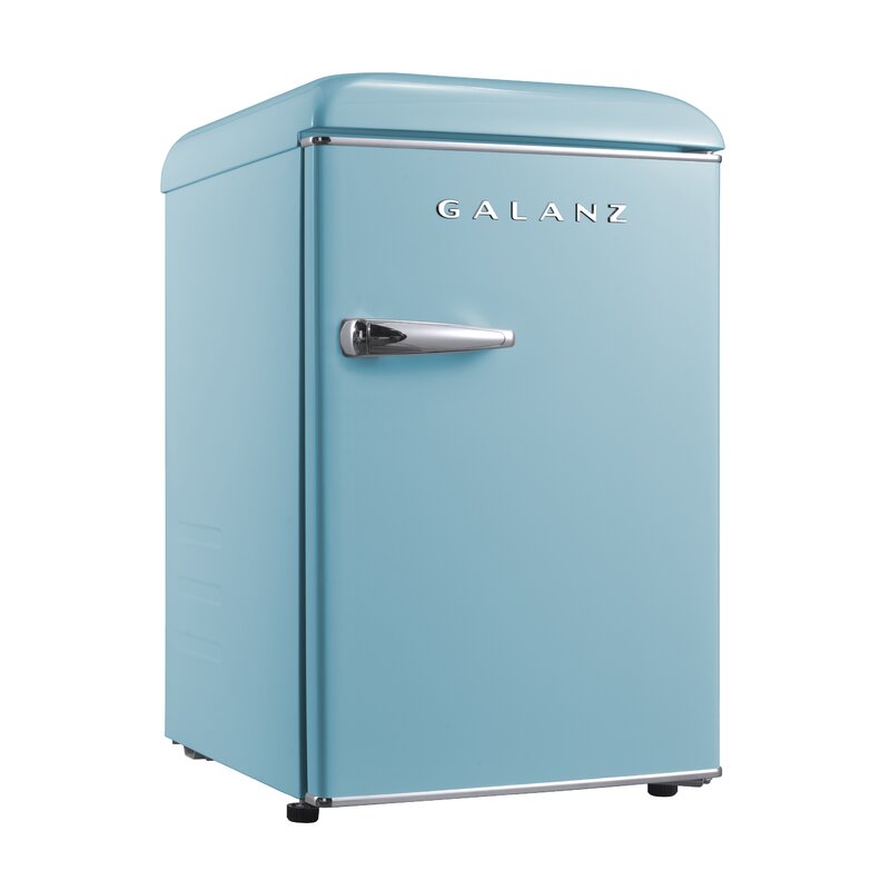 Galanz Retro Refrigerator, Full Width Chiller, 2.5 Cu.Ft Blue & Reviews ...