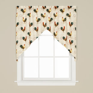 Tuscan Style Valances Wayfair Tuscan Morning 57 Swag Curtain Valance