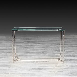 Panek Glass Console Table By Orren Ellis