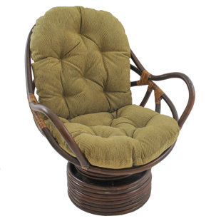 Gilles Swivel Papasan Chair by World Menagerie Amazing