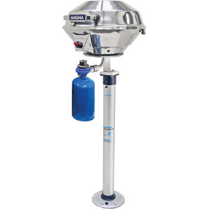 Kettle Grill's Double Locking Stowable Pedestal Mount