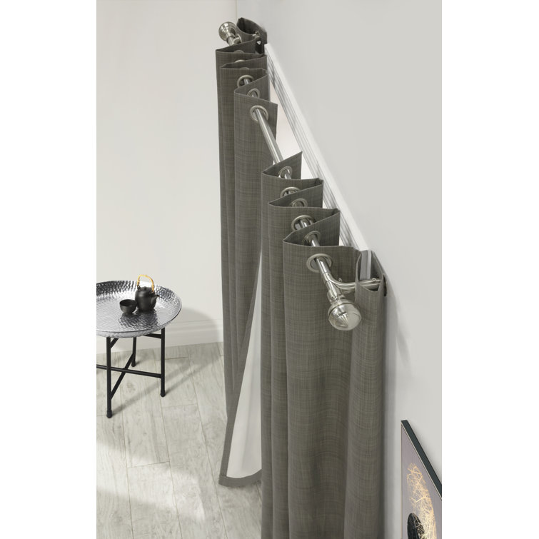 blackout curtain rod