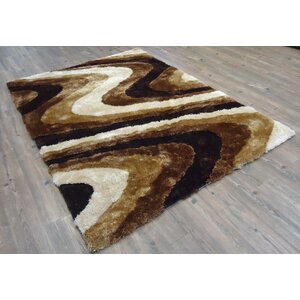 Hand-Tufted Brown Area Rug