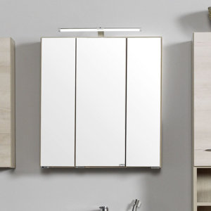 60 cm x 66 cm Spiegelschrank Salerno mit Beleuch..