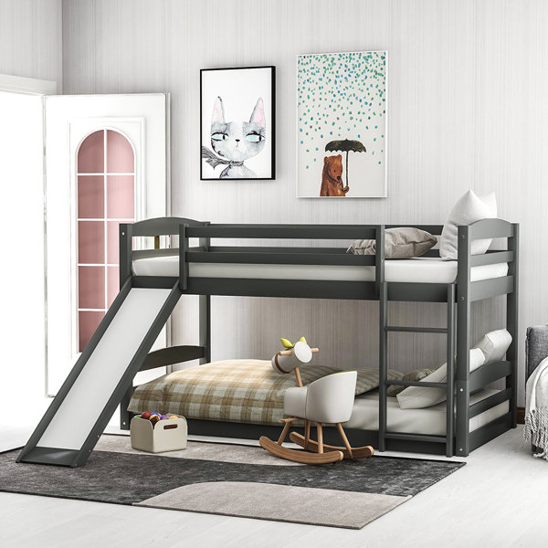 harriet bee blasdell twin over twin standard bunk bed by harriet bee wayfair
