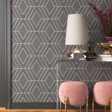 Etta Avenue™ Katelyn Geometric Wallpaper & Reviews | Wayfair
