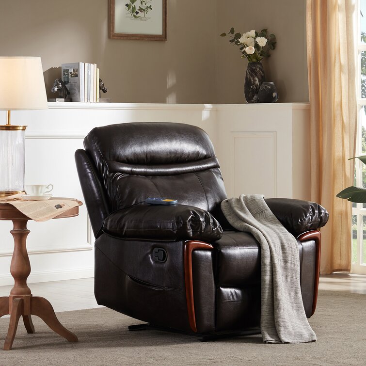 red barrel studio reclining heated massage chair