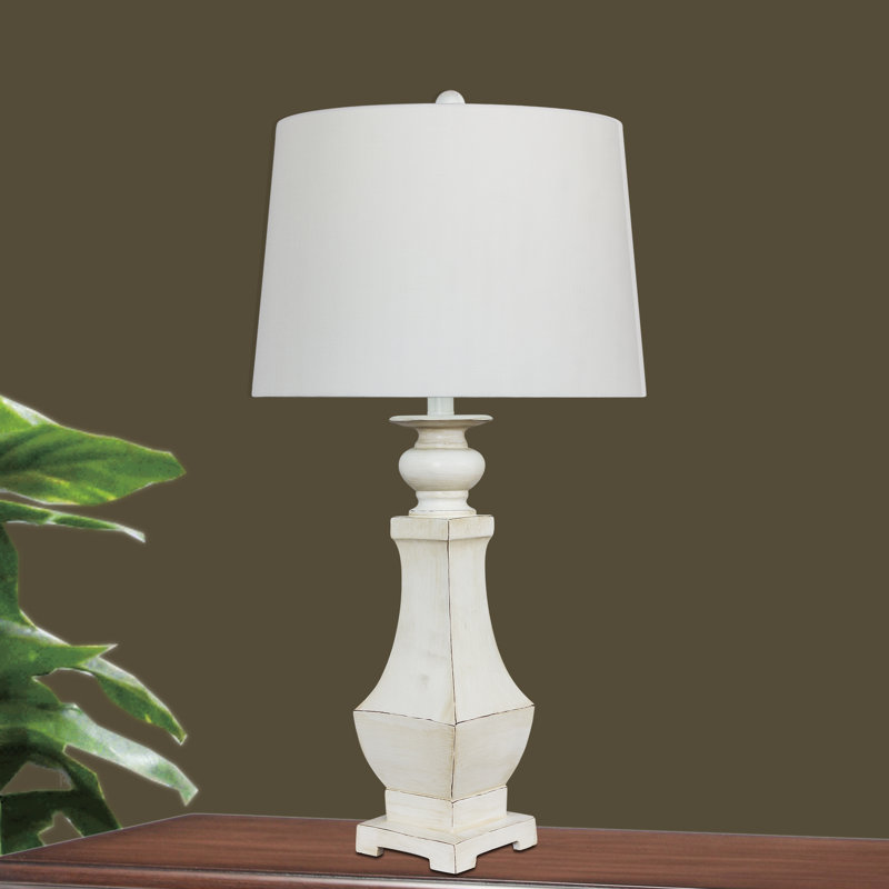 antique white table lamp