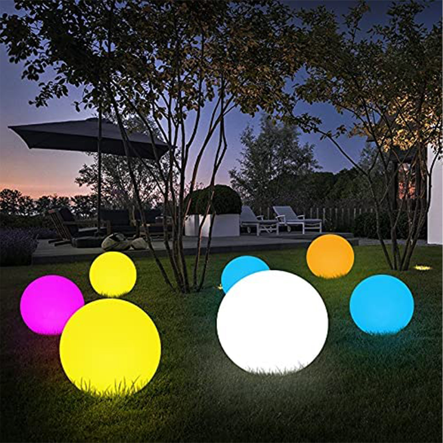 NAOFU 6Pcs Inflatable Led Light Ball 16