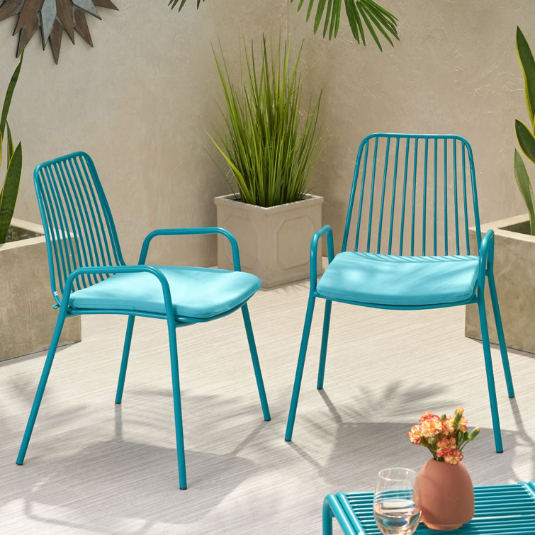 Ebern Designs Esentepe Outdoor Modern Club Patio Chair With Cushions Wayfair