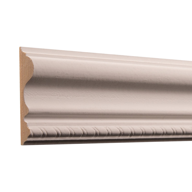Ornamental Mouldings Hardwood Primed Wood Embossed Rope Panel Moulding 2 75 H X 96 W X 0 54 D Chair Rail