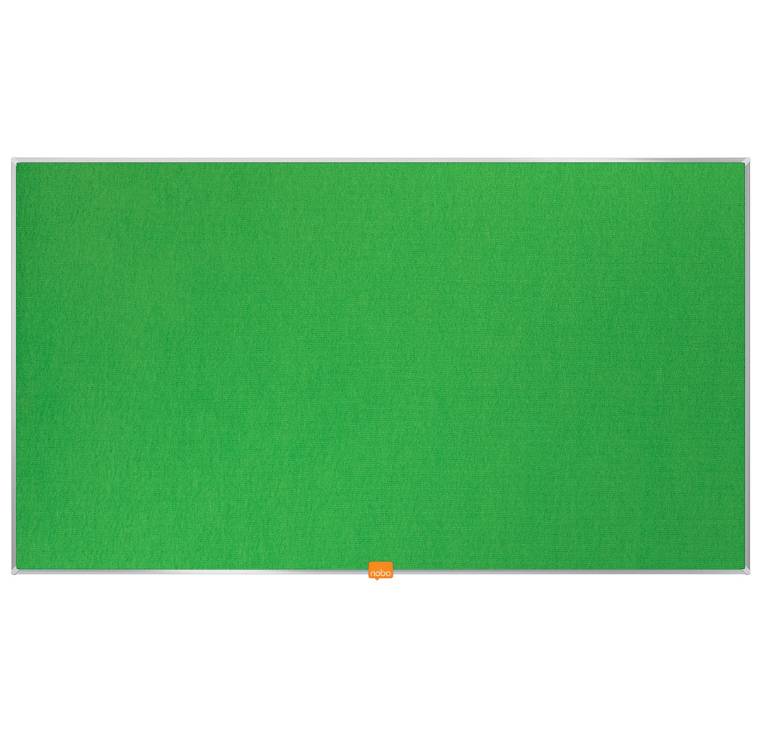 Nobo Filz-Notiztafel Widescreen 40 Zoll Aluminiumrahmen 902x512mm grün