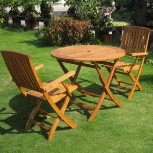 Sabbattus 3 Piece Patio Bistro Set