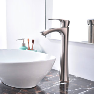 12" 304 Stainless Steel Bathroom Sink Faucet One Handle Vessel Basin Mixer Tap 