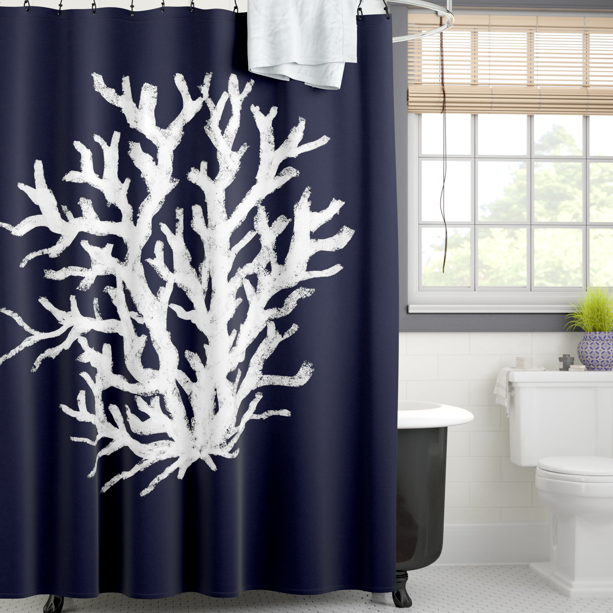 Beachcrest Home Fairhill Single Shower Curtain Wayfair Ca