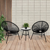 Black Garden Dining Sets You Ll Love Wayfair Co Uk