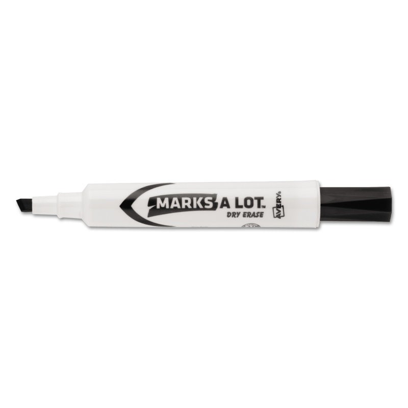 Marks-A-Lot Desk Style Dry Erase Marker, Chisel Tip