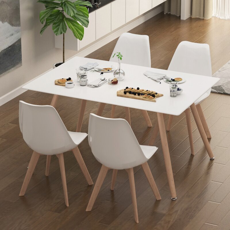 Fireye Acacia Solid Wood Dining Table | Wayfair