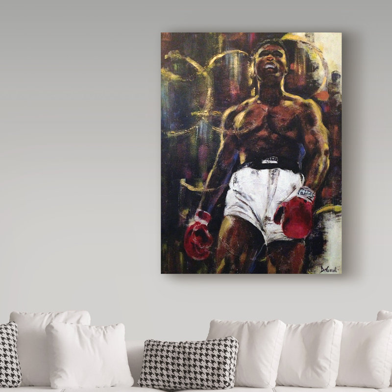 Trademark Art Muhammad Ali Acrylic Painting Print On Wrapped