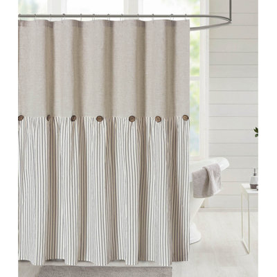 Patchwork Shower Curtain 72” wide x 70” tall